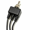 Chrome Plated Toggle Switch, (On)/Off/(On), SPDT image number 1