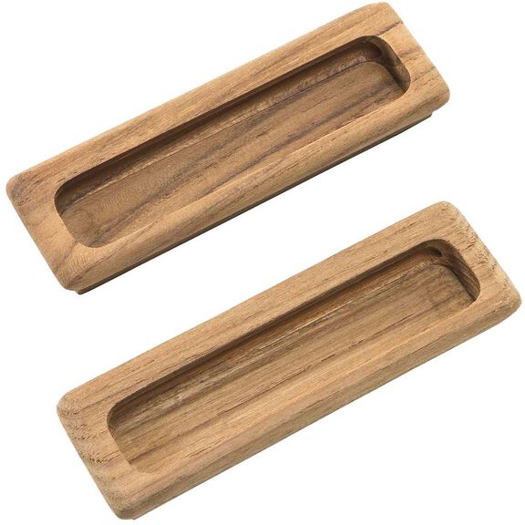 Teak Large Rectangular Drawer Pull (2 pack) image number 0