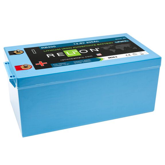 Group 8D RB200 Lithium Iron Phosphate Deep Cycle Battery, 12V, 200Ah image number 1