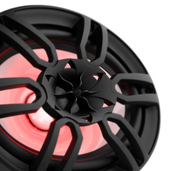 HYDRO 6X9" 2-Way Marine Speakers with Integrated RGB LED Lights, 375 Watts, Black image number 3