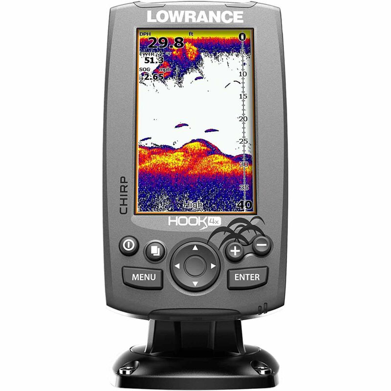 LOWRANCE Hook-4x Fishfinder with Dual Frequency Transducer
