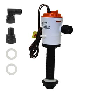 SEAFLO 800 GPH 12V Baitwell/Livewell Aerator Pump, Straight Intake, &frac34;&Prime; NPT Outlet