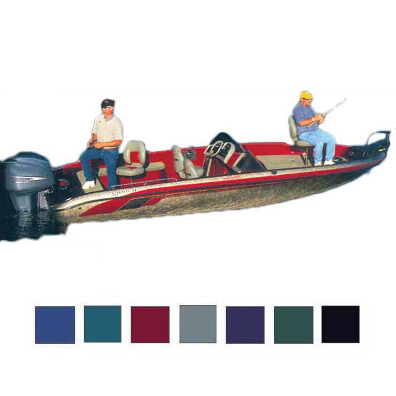 Tournament Bass Boat Cover, OB, Black, Hot Shot, 17'5"-18'4", 94" Beam image number null