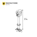 Trailer Valet PJX3500 Electric A-Frame Jack with Built-In Tongue Weight Scale, 3,500 lb Capacity image number 9