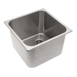 Rectangle Sink Brushed Finish, 304 Stainless Steel, 2" Drain, SoundKOTE