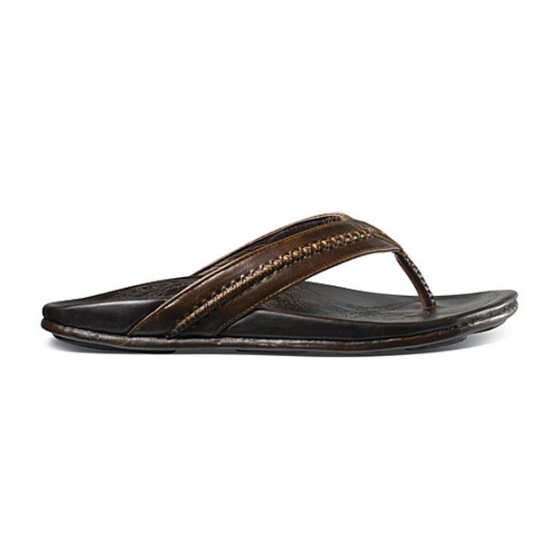 Men's olukai mea ola leather shop slide sandals