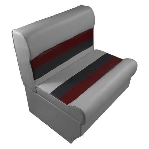 Premium Series Pontoon Cushion Set With Base 28 in Grey/Red/Charcoal image number 0