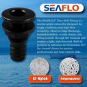 SEAFLO 1" Plastic Thru Hull Fitting White image number 2