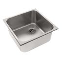 Rectangle Sink Brushed Finish, 304 Stainless Steel, 2" Drain, SoundKOTE image number 0