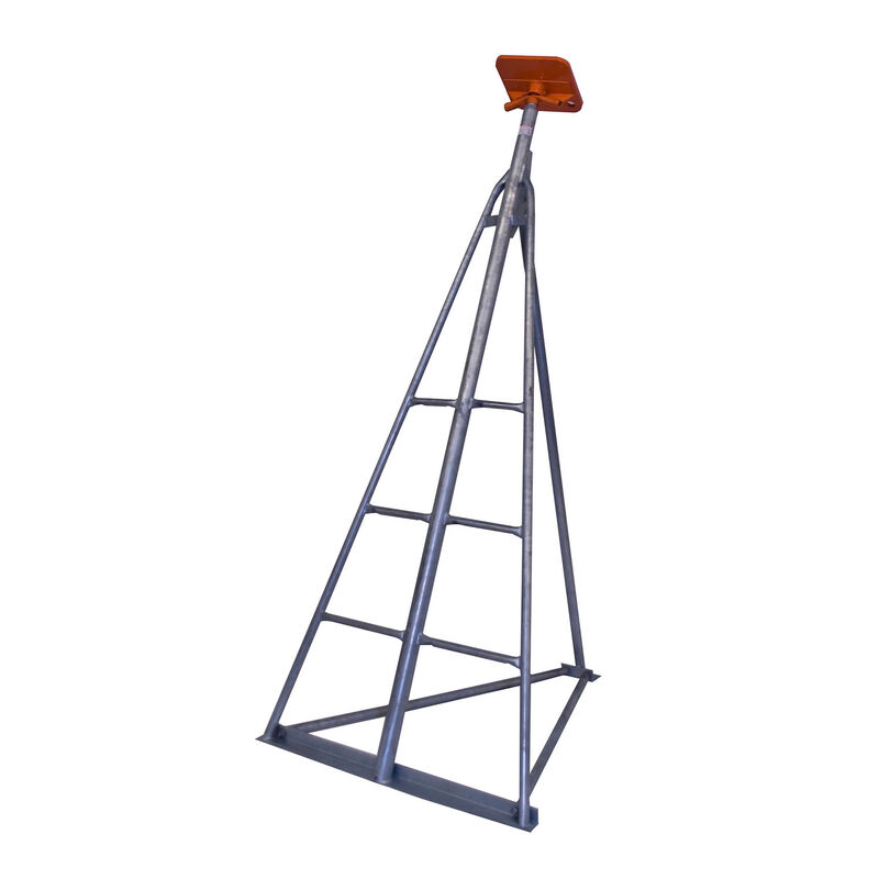 BROWNELL BOAT STANDS 95" to 111" Flat Top Galvanized Foldable Sailboat Stand with Integrated