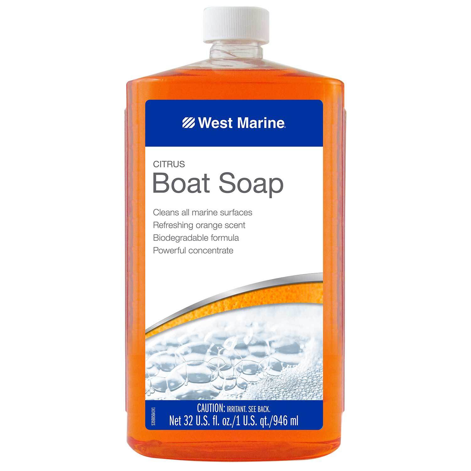 West Marine Citrus Boat Soap Quart Biodegradable Cleaner