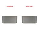 Rectangle Sink Brushed Finish, 304 Stainless Steel, 2" Drain, SoundKOTE image number 2