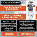 COMMODORE 1100 GPH / 12V D31-Series Vertical Livewell/Baitwell Pump &ndash; Short Housing, 360&deg; Discharge image number 3