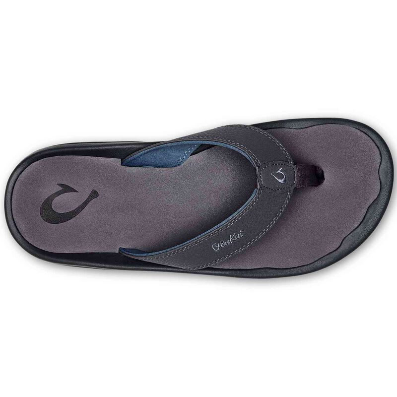 Men's OluKai Mekila Flip Flop Sandals – Comfort Leather, Arch Support, US Sizes 7-16, NEW In Box