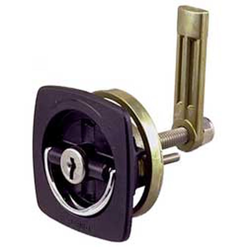 Flush Lock - Chrome/Black with Straight Cam Bar image number null