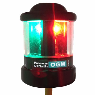 OGM Series Q Collection Mast Mount LED Tri-Color/Anchor Navigation Light with Photodiode