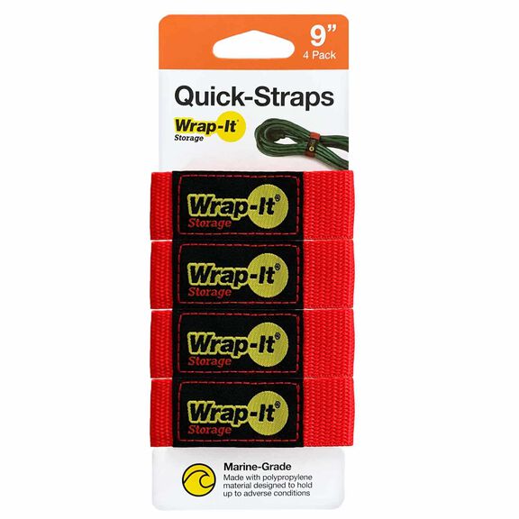 9" Quick Strap Cord Organizers, 4-Pack image number 0