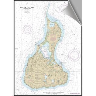Block Island Decorative Nautical Chart