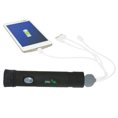 Rechargeable LED Flashlight with Li-Ion Power Bank
