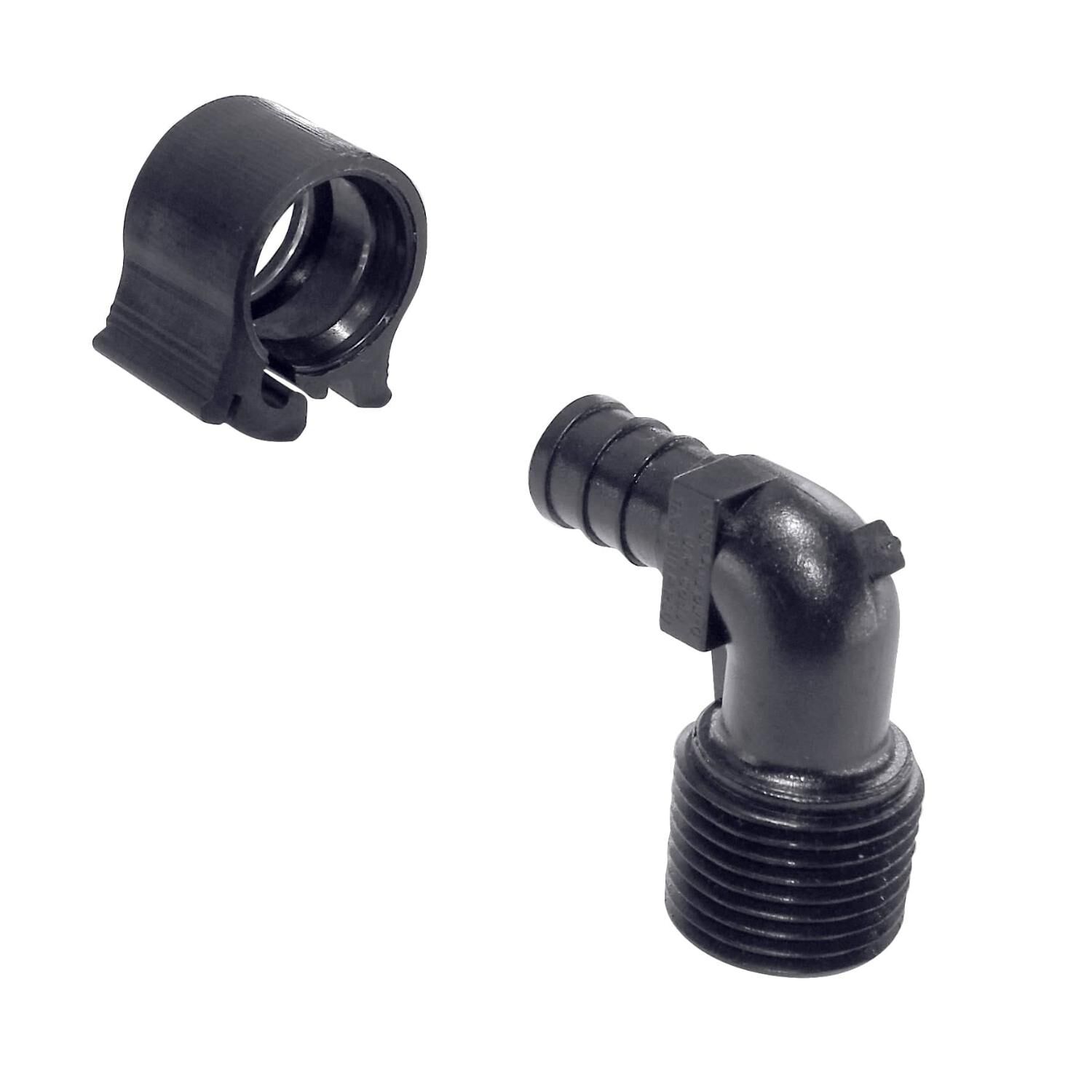 Pexlock Elbow 1/2" Barb x 1/2" MPT