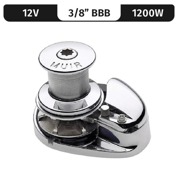 Muir Storm 1250 Capstan Windlass, 3/8" BBB, 12V DC, 1200W image number 0
