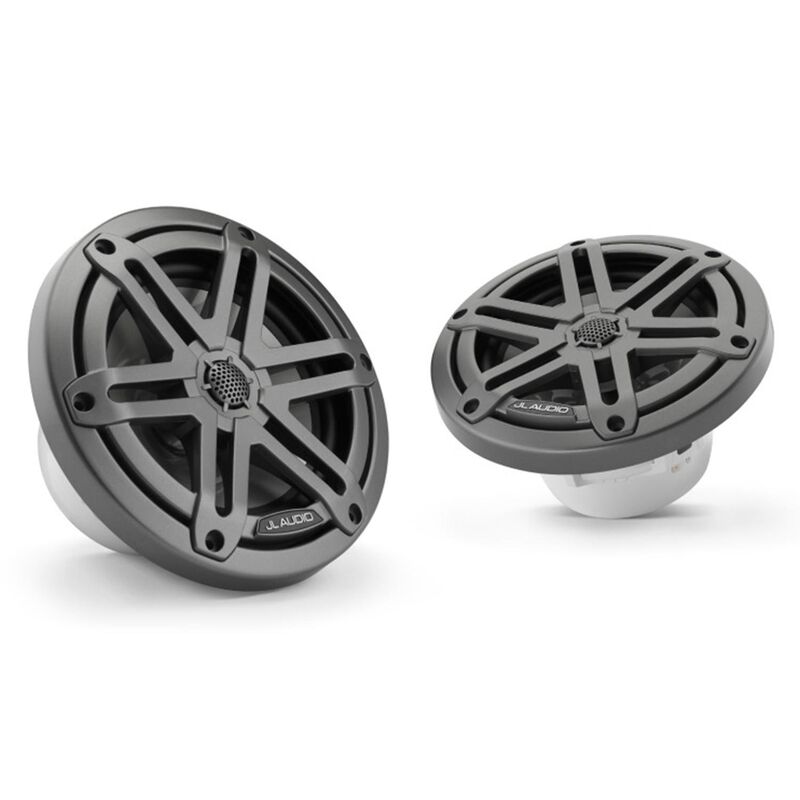 M3-650X-S-Gm 6.5" Marine Coaxial Speakers, Gunmetal Sport Grilles image number null