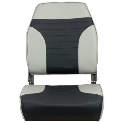 Folding High Back Seat, Gray/Charcoal