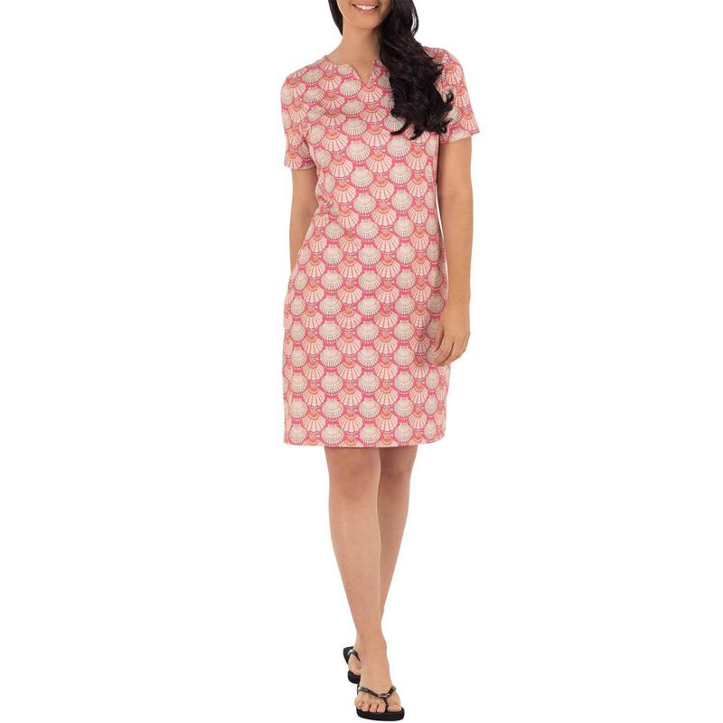 Women's Pink Seashells Dress image number 0