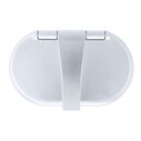 Trinidad Transom Shower Cold Only, Chrome Cup & Lid, Hammer-Head Arctic White Sprayer, 10' White Rubber Hose, Chrome Trinidad Handle image number 8
