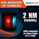 SEAFLO Mini Bi-Color LED Navigation Light Black image number 8