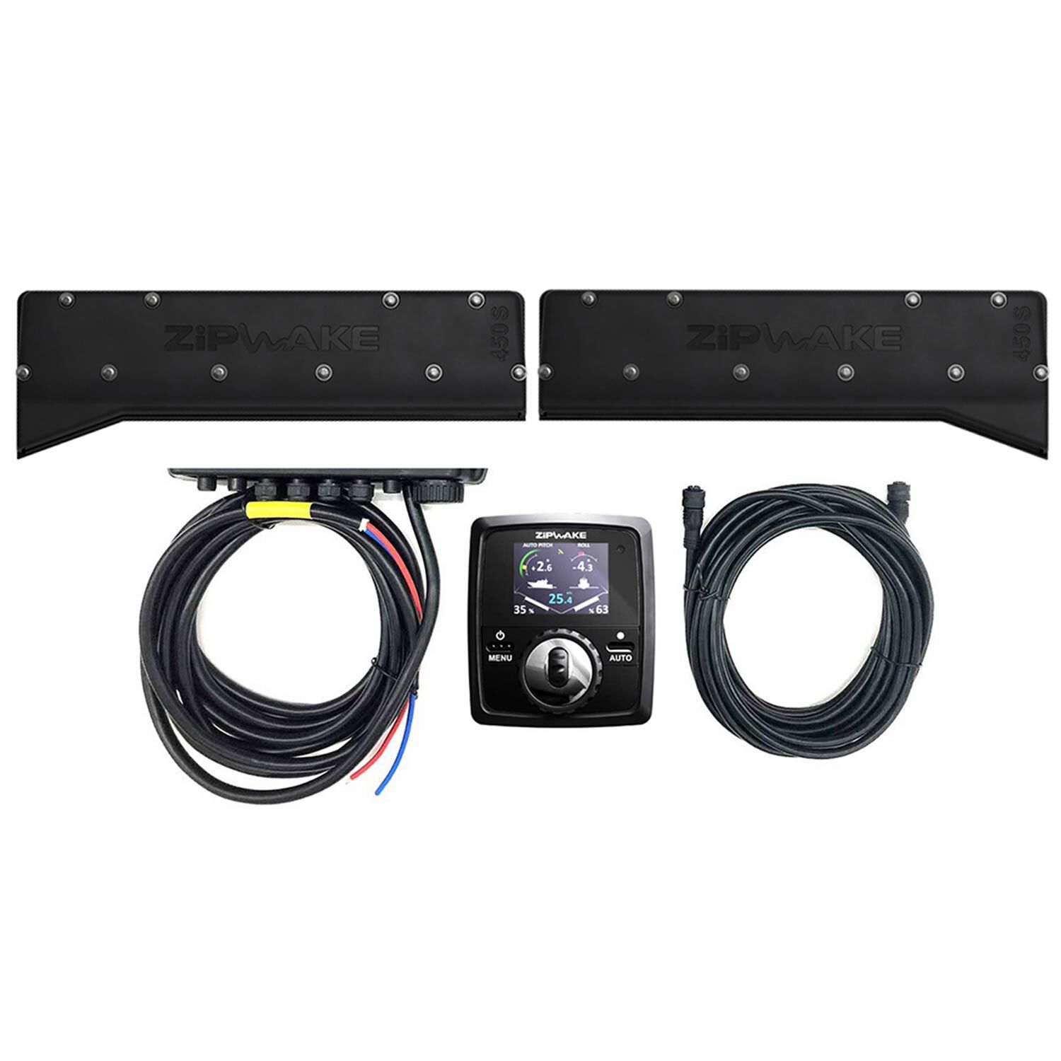 Zipwake 450S Chine Auto Trim-Control System Kit With Remote