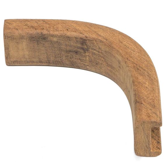 Teak Bulkhead Molding, 3/4" Track Inside Corner, 1 3/16" x 5/8" image number 3