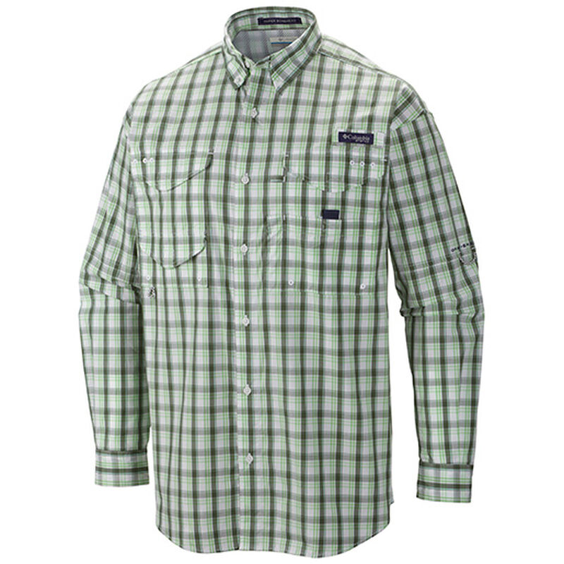 Columbia Super Bonehead Chemise Homme Extra Large Bleu Plaid Omni Shade