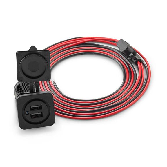 XMD-USBCHG/2X-PNL: Panel Mount USB Charging Jack image number 1