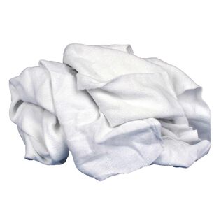 Recycled White Flannel Cloth Rags