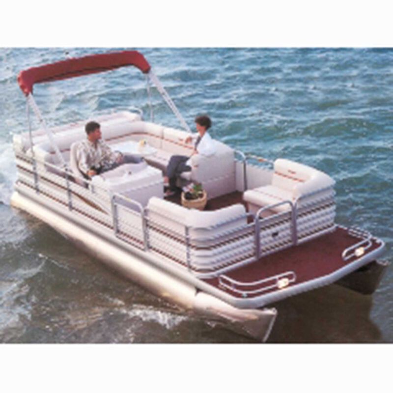 CARVER Styled-to-Fit Boat Cover for Pontoon Boats with Bimini Top