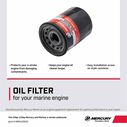 Mercury FourStroke Outboard Oil Filter 8M0162829 for Mercury 25-115hp Outboards image number 2