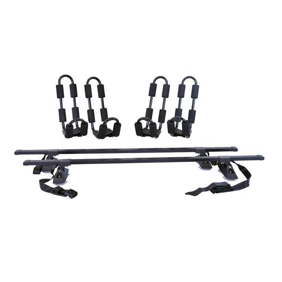 58&rdquo; VersaRail Cross Bar System & J-Rack Carrier, 2 Pack image number 0