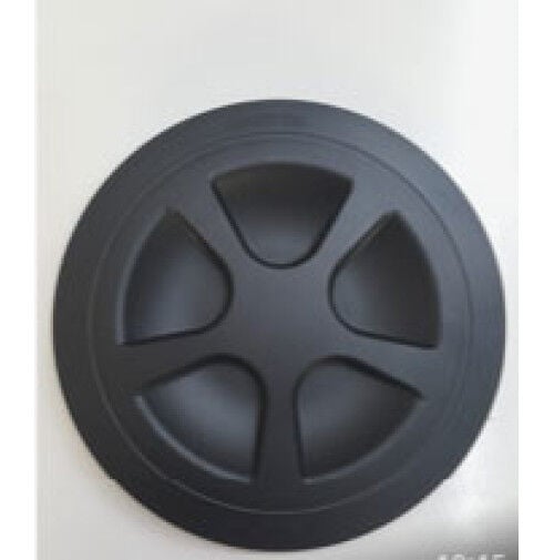 Round Shape Inspection Hatch - Black - 8 Inch