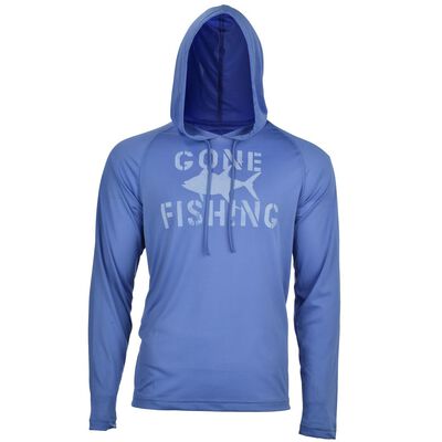 Men's Suntek Eli Gone Fishing Hooded Shirt