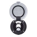 Recessed Shower Black Cup with Stainless Steel Lid w/Gasket, Hammer-Head Black Sprayer, 6' Black Rubber Hose image number 5