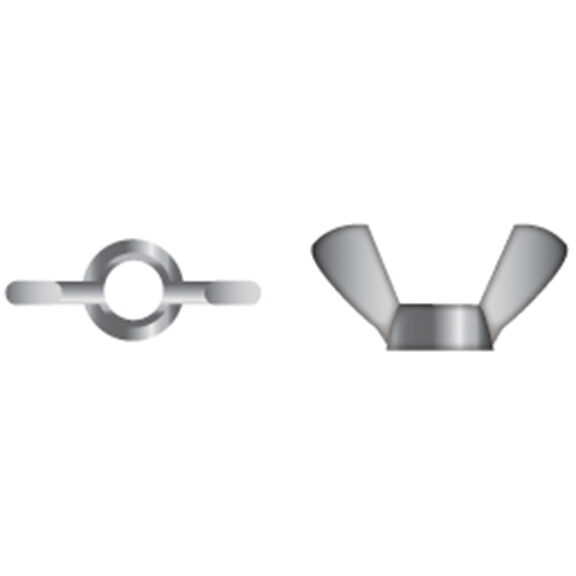 1/4-20 Stainless Steel Wing Nuts, 100-Pack image number 0