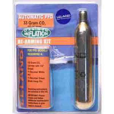 Inflatable Life Jacket Rearming Kit, Automatic, 33 g., 1/2" Threaded