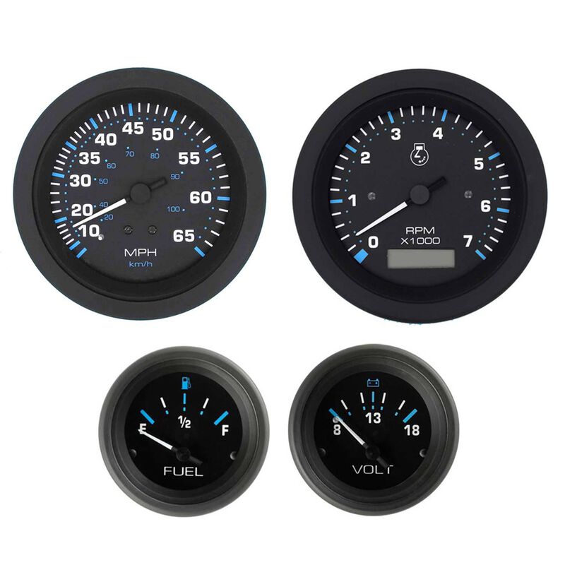 Sierra Eclipse Series OB w/Tachometer/Hourmeter 4 Gauge Set | by West Marine