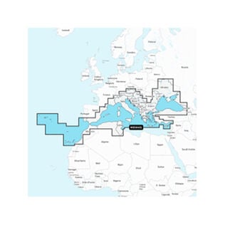 Garmin Navionics+ EU643L Mediterranean and Black Sea, Electronic Chart
