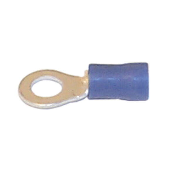 16-14 AWG Ring Terminals, #10, Blue, 100-Pack image number 0
