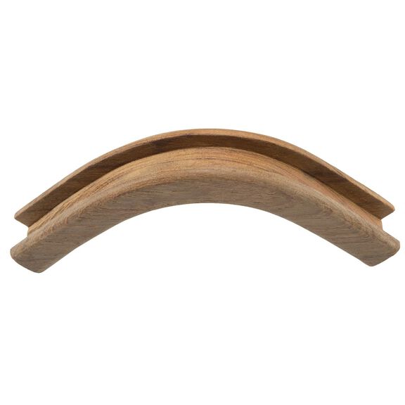 Teak Bulkhead Molding, 1/2" Track Inside Corner, 1 3/16" x 5/8" image number 2