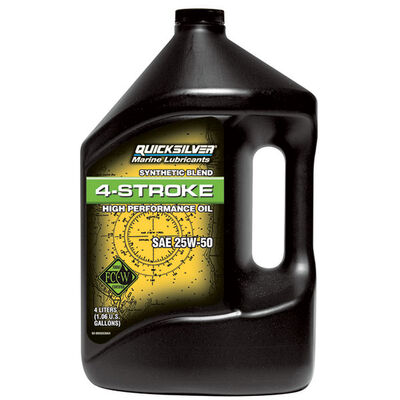 25W-50 Synthetic Blend 4-Stroke Outboard Oil—Gallon