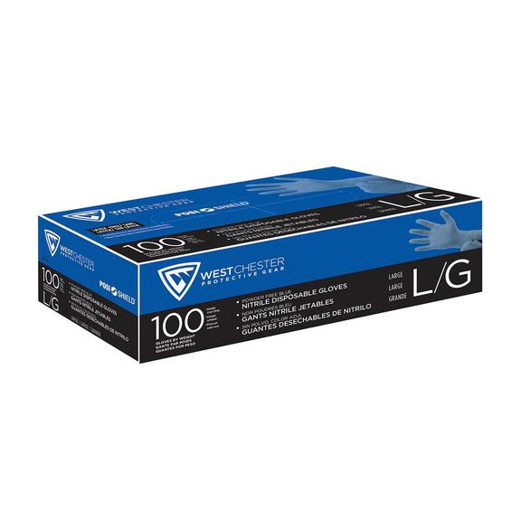 Industrial Grade Powder Free Disposable Gloves, X-Large image number 0