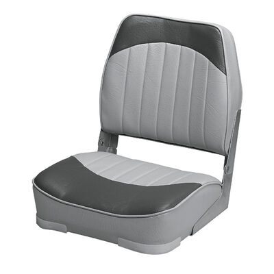 Low Back Boat Seat, Gray/Charcoal
